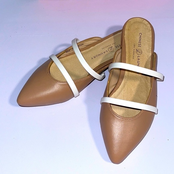 chinese laundry springfield mule white